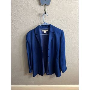 Real clothes for Saks fifth Avenue blue silk Blazer size‎ medium
